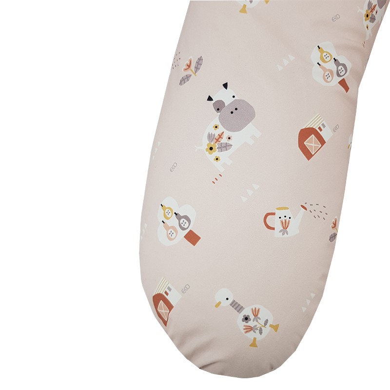 EKO Szoptatós párna My Farm Powder pink 180 cm