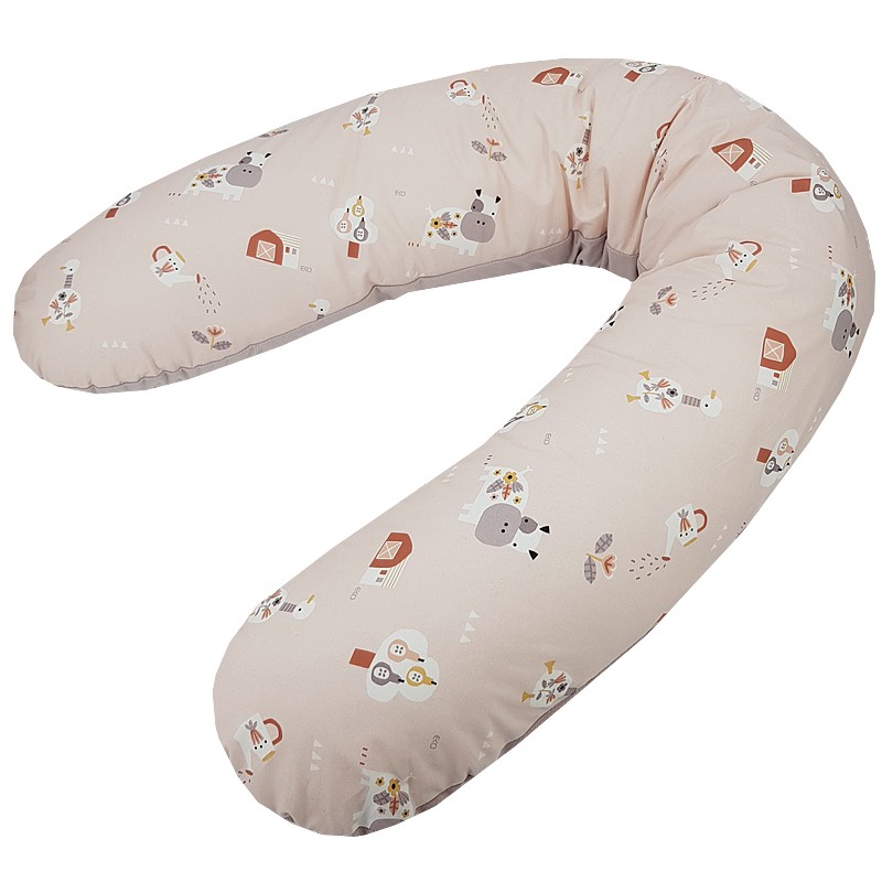 EKO Szoptatós párna My Farm Powder pink 180 cm