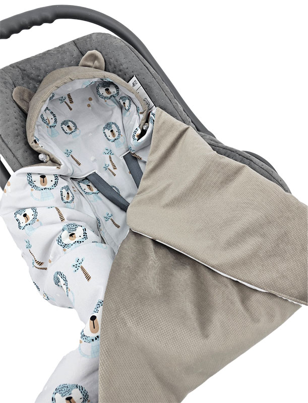 EKO Alvózsák autósüléshez Velvet Lion bézs