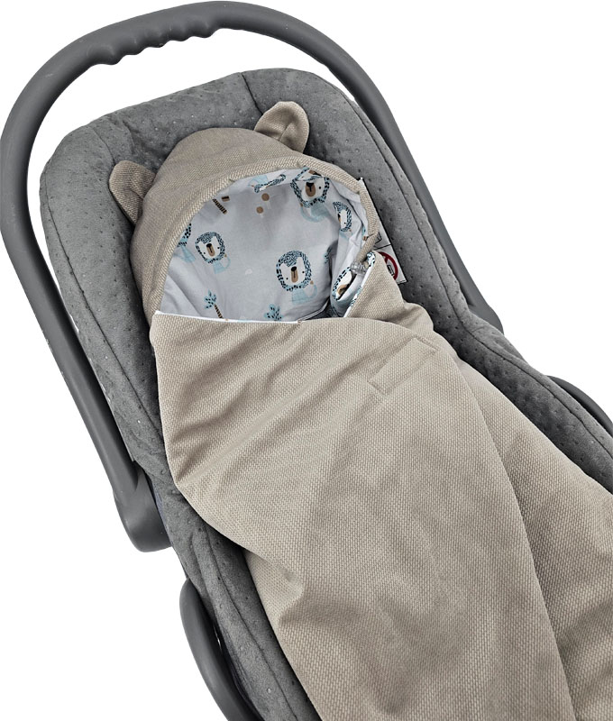 EKO Alvózsák autósüléshez Velvet Lion bézs