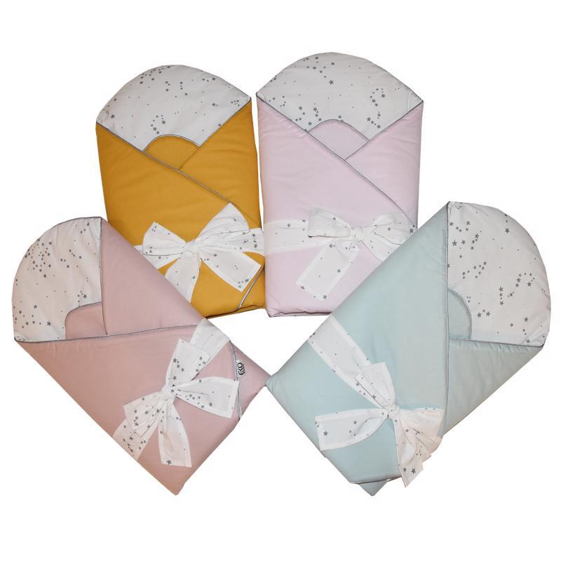 EKO Takaró pamutból mintával és kókusz belsővel Mustard Yellow