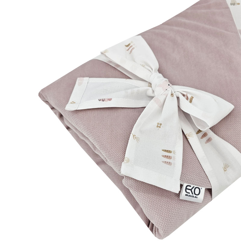 EKO Pólya pamutból Velvet és kókusz belsővel, Bunny masnival 75x75 cm