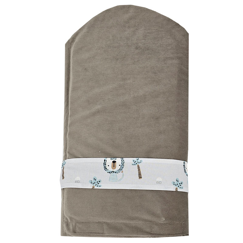 EKO Csecsemőtakaró pamutból Velvet és kókusz belsővel, oroszlános masnival 75x75 cm