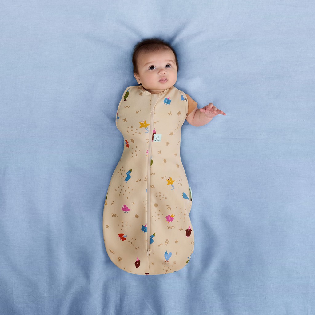 ERGOPOUCH Zavinovačka a vak na spanie 2v1 Cocoon Birthday Blobs 6-12 m, 8-10 kg, 1 tog