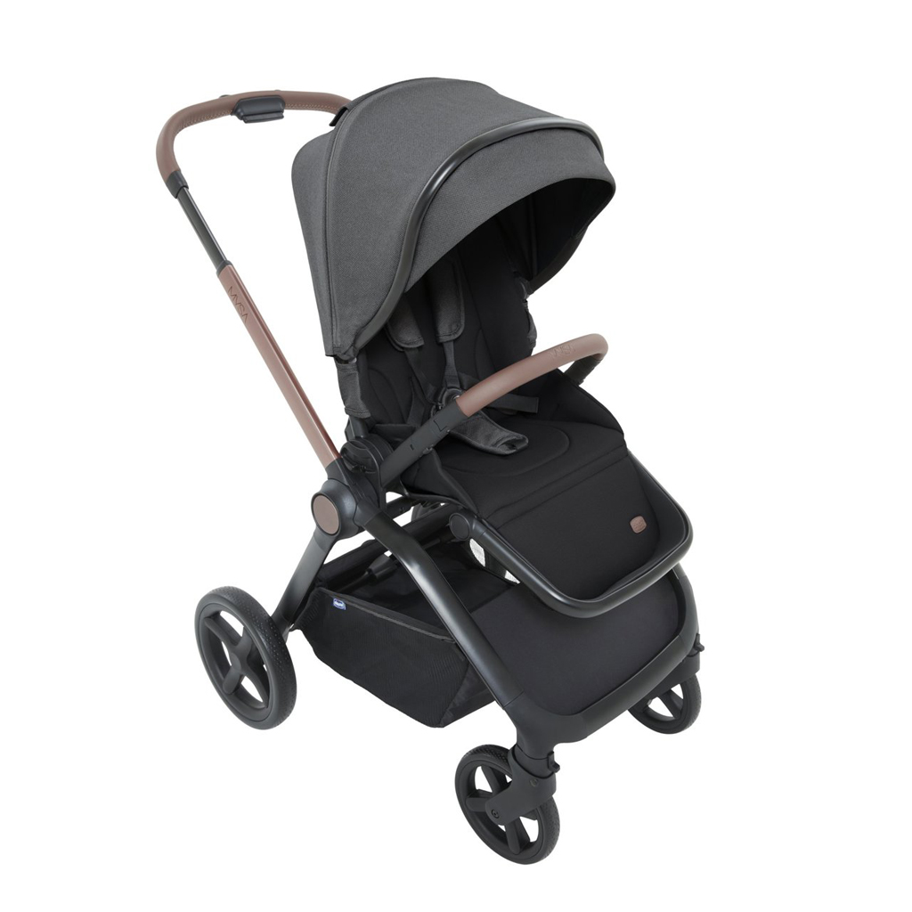 CHICCO Babakocsi kombinált 3 az 1-ben Mysa Black Satin