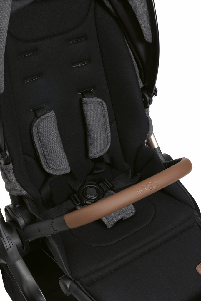 CHICCO Babakocsi kombinált 3 az 1-ben Mysa Black Satin