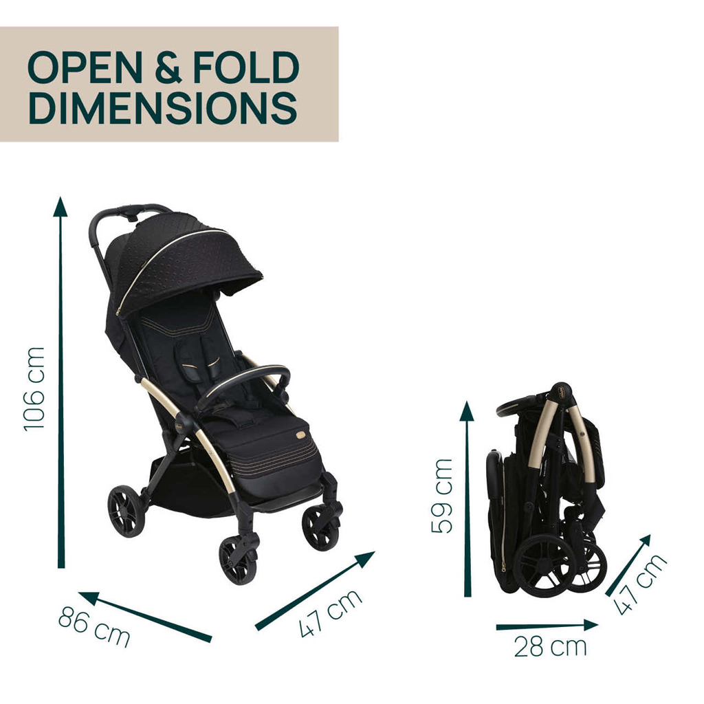 CHICCO Sport babakocsi Goody Xplus - Black Re_Lux Eco+