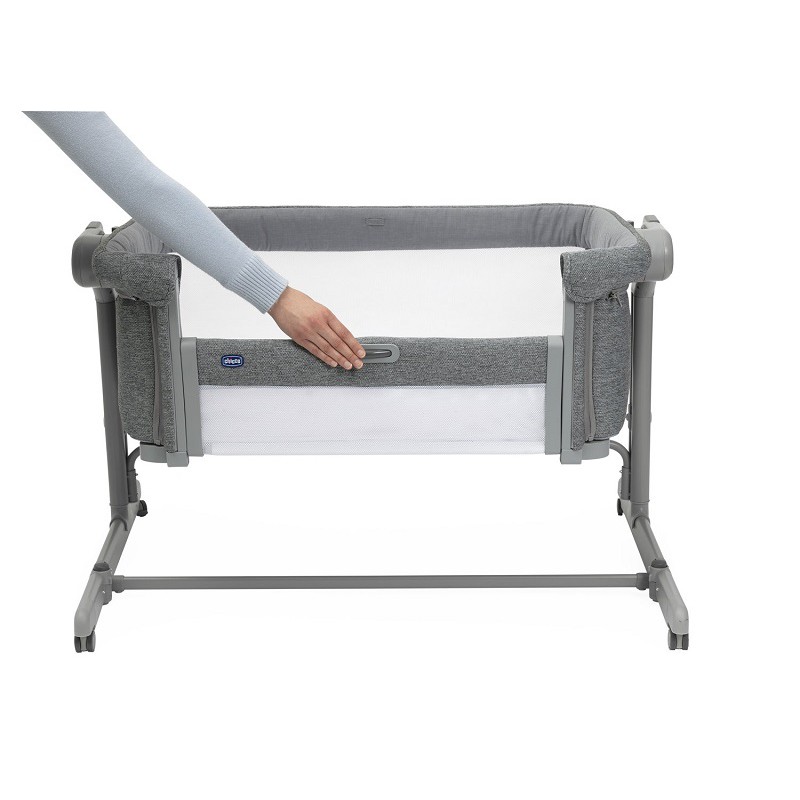 CHICCO Next2Me Magic Evo babaágy - Sötétszürke