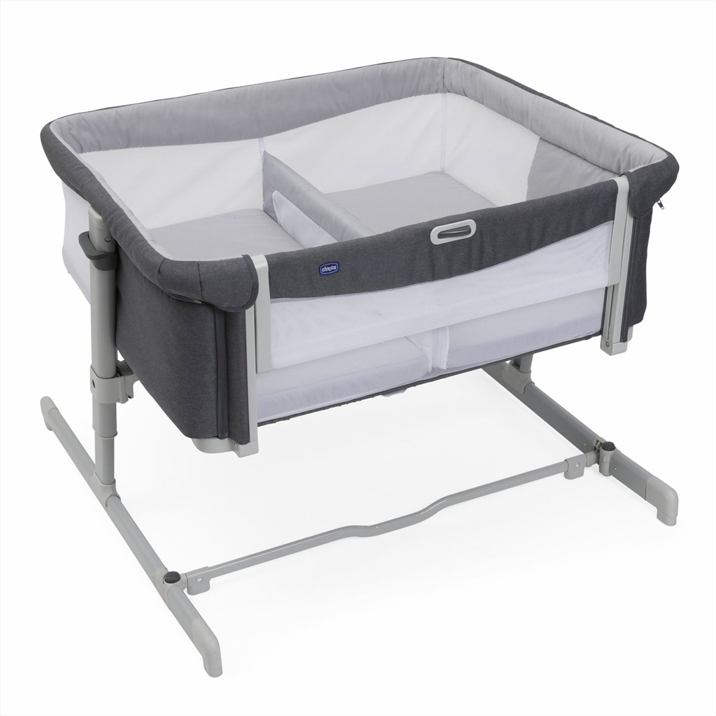 CHICCO Next2Me Twins ikerágy - Magnet Grey