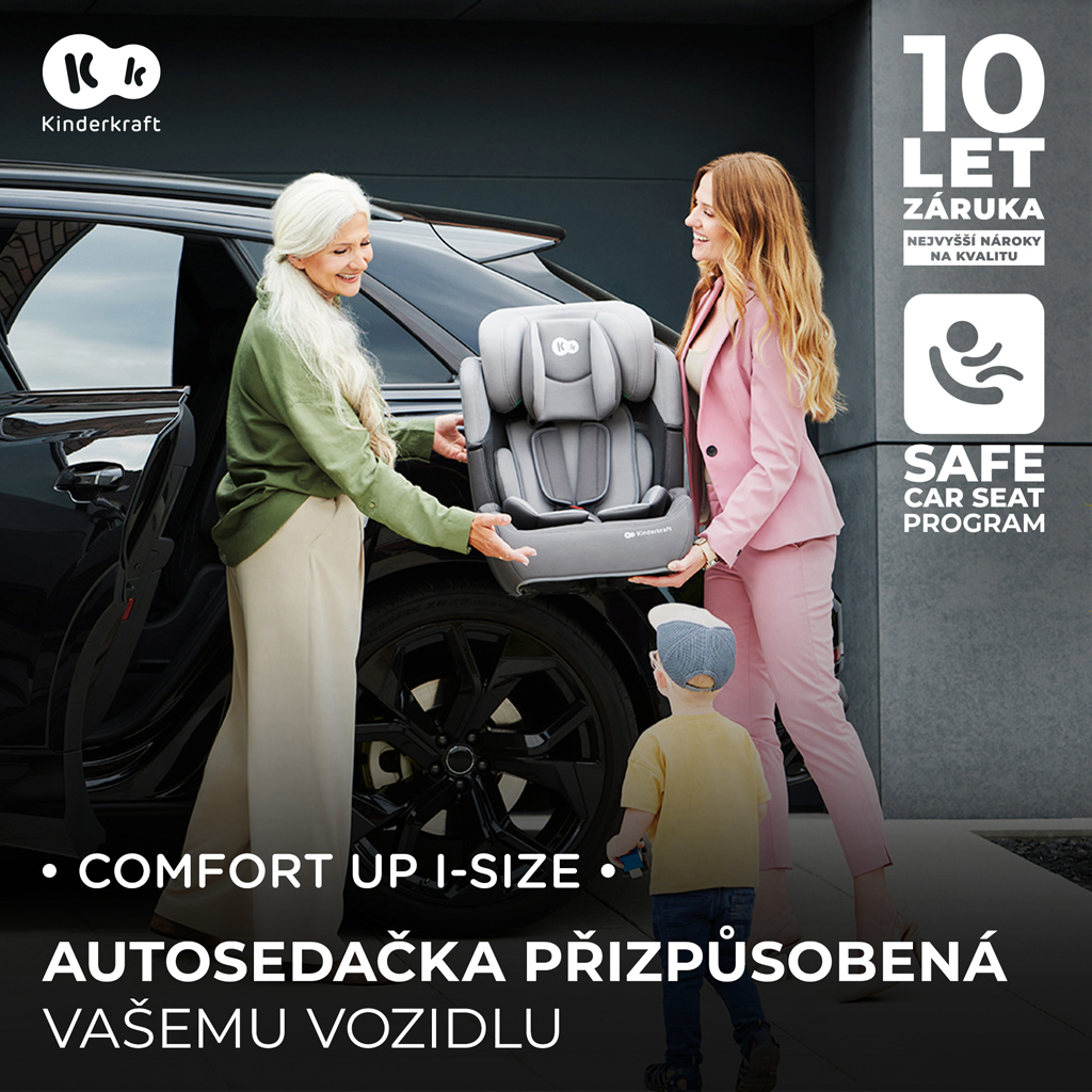 KINDERKRAFT Autósülés Comfort up i-size black (76-150 cm)