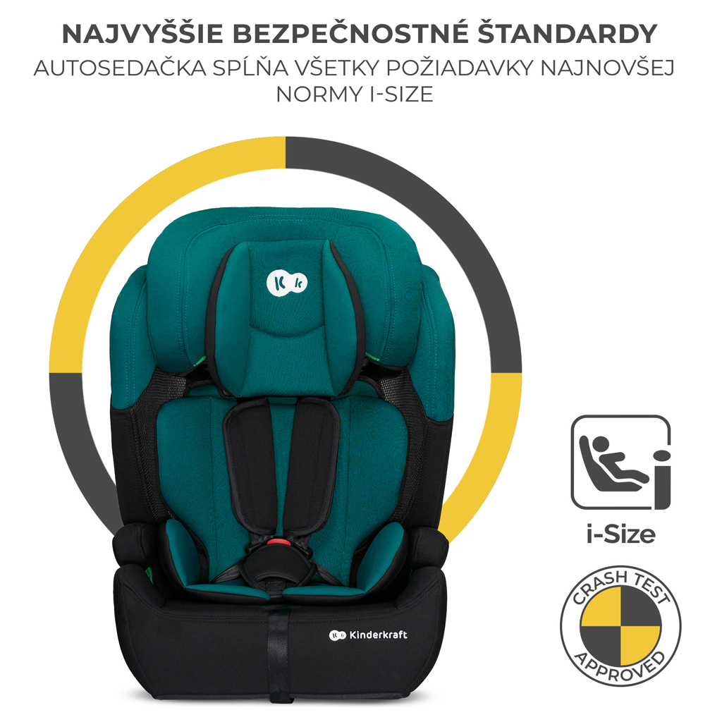 KINDERKRAFT Autósülés Comfort up i-size zöld (76-150 cm)