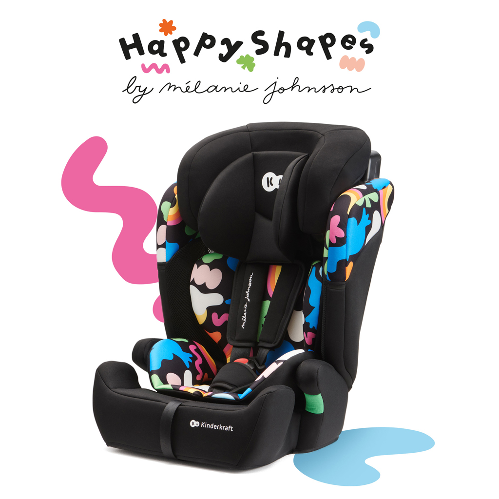 KINDERKRAFT Autósülés Comfort up i-size Happy shapes (76-150 cm)