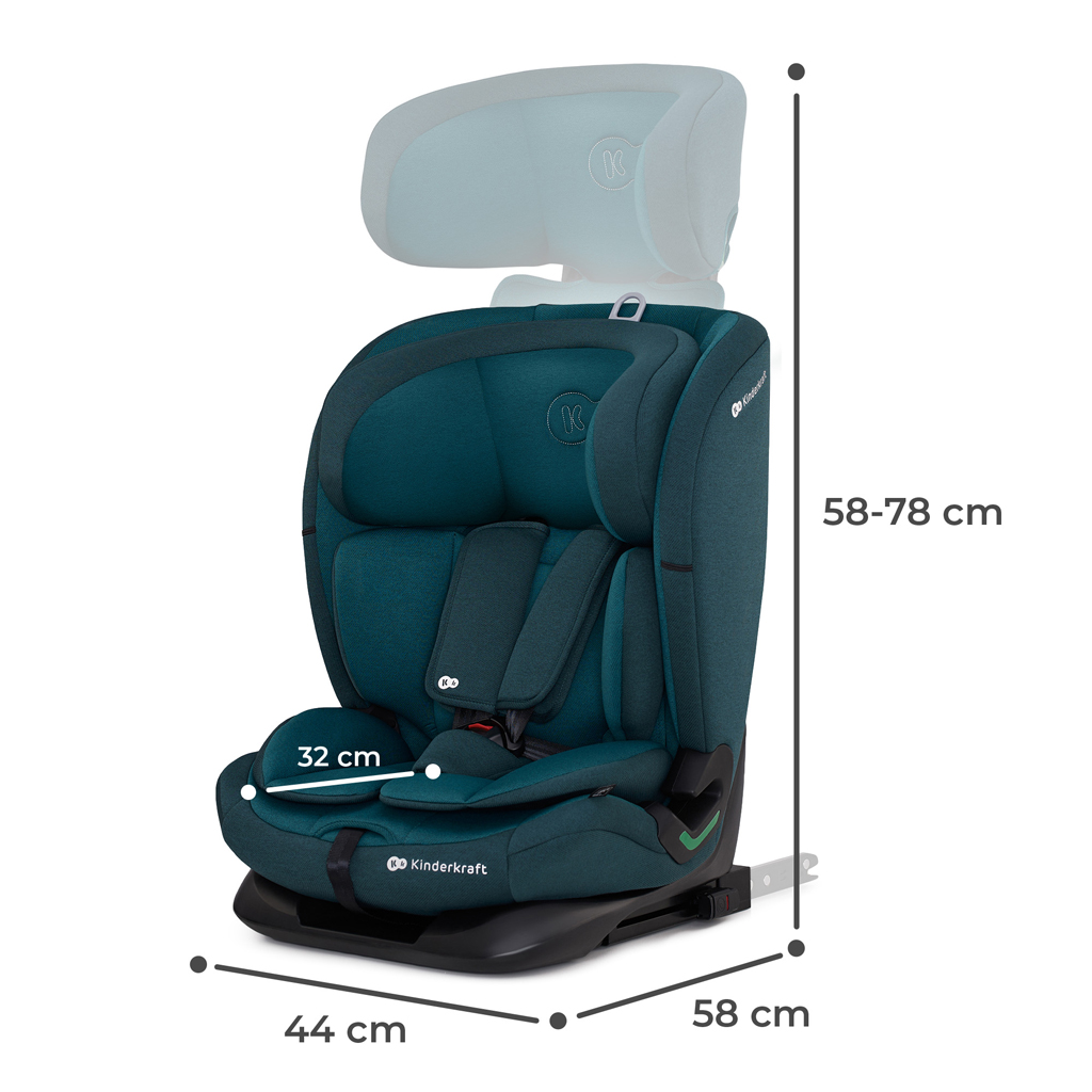 KINDERKRAFT Autósülés Oneto3 i-Size 76-150cm + Isofix Harbor kék