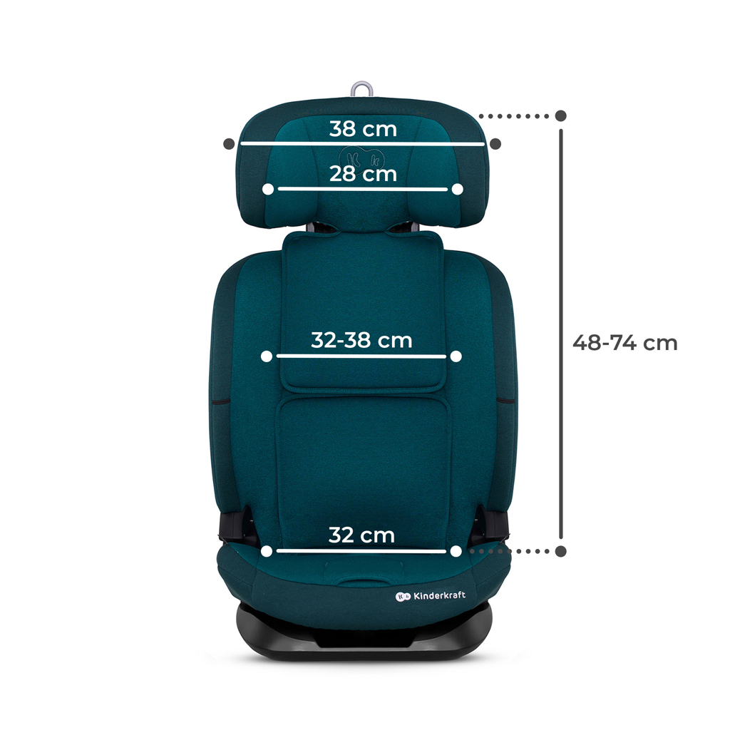 KINDERKRAFT Autósülés Oneto3 i-Size 76-150cm + Isofix Harbor kék