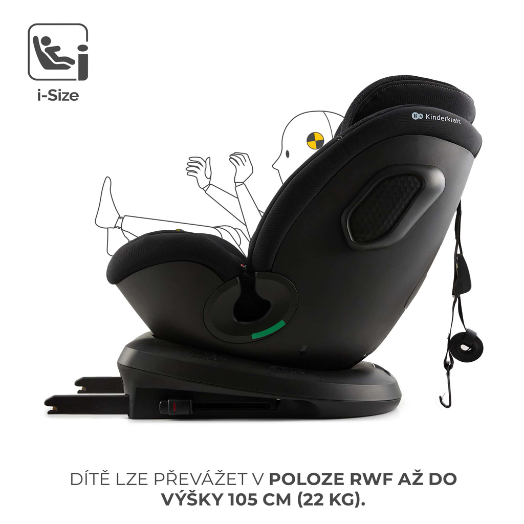 KINDERKRAFT Autósülés Xpedition 3 i-size 40-150 cm Fekete