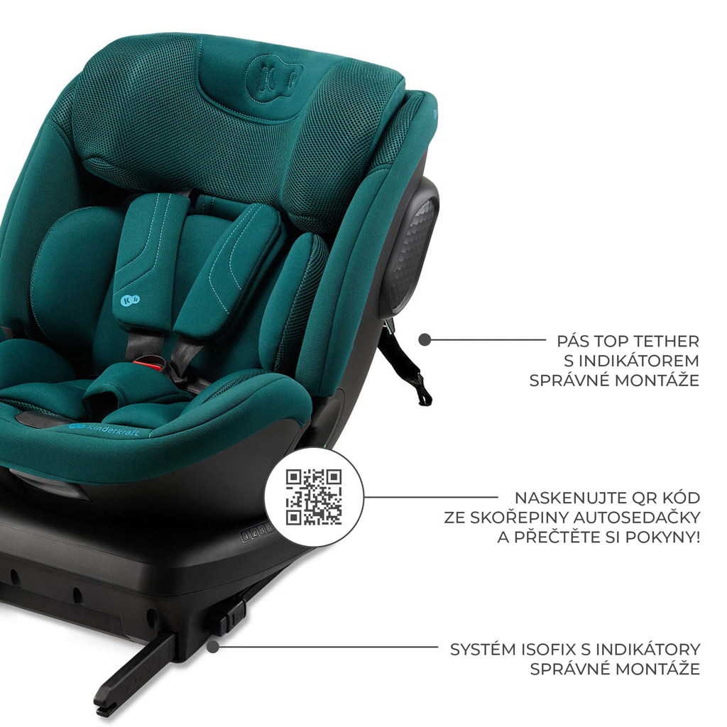 KINDERKRAFT Autósülés Xpedition 3 i-size 40-150 cm Zöld