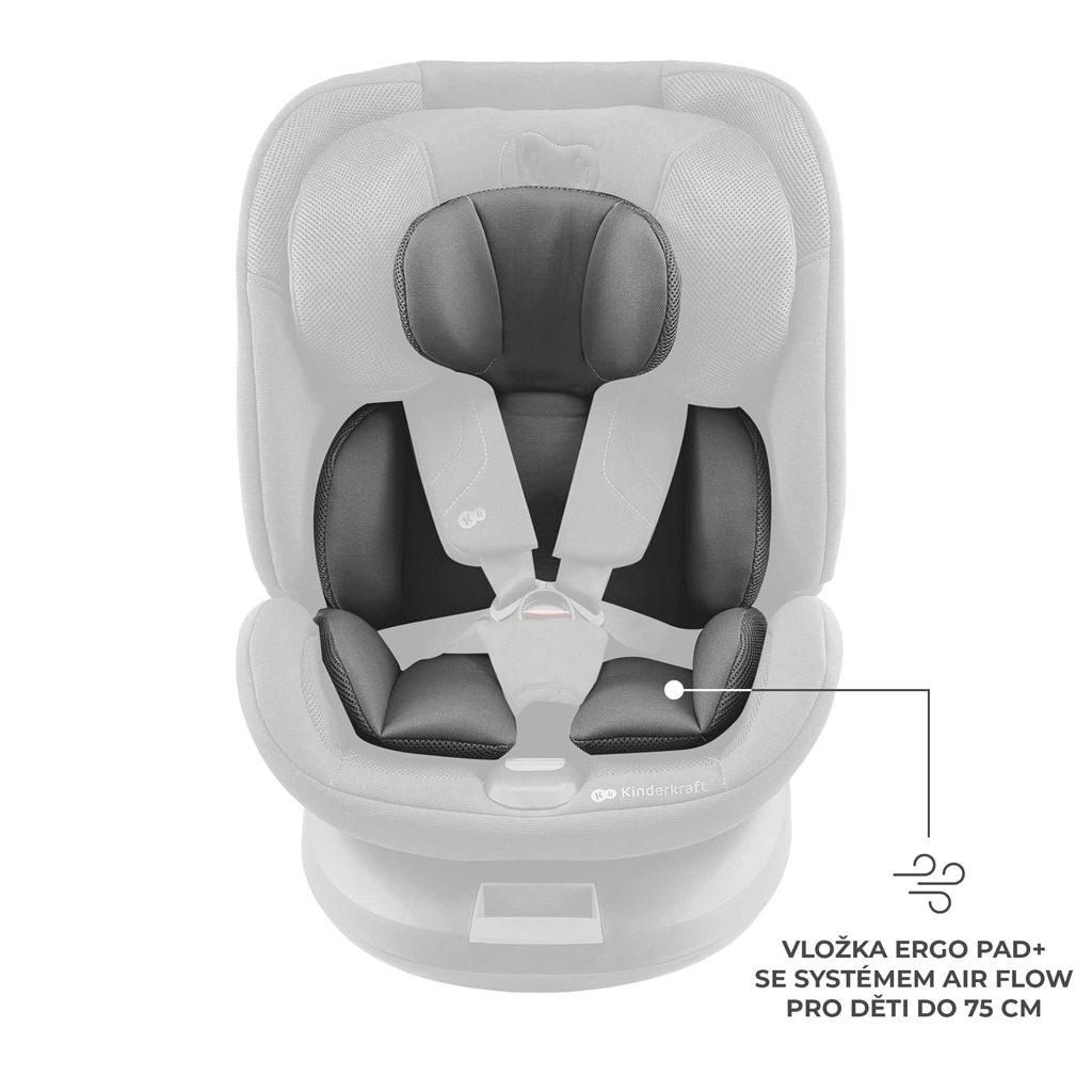 KINDERKRAFT Xpedition 3 i-size 40-150 cm Szürke autósülés