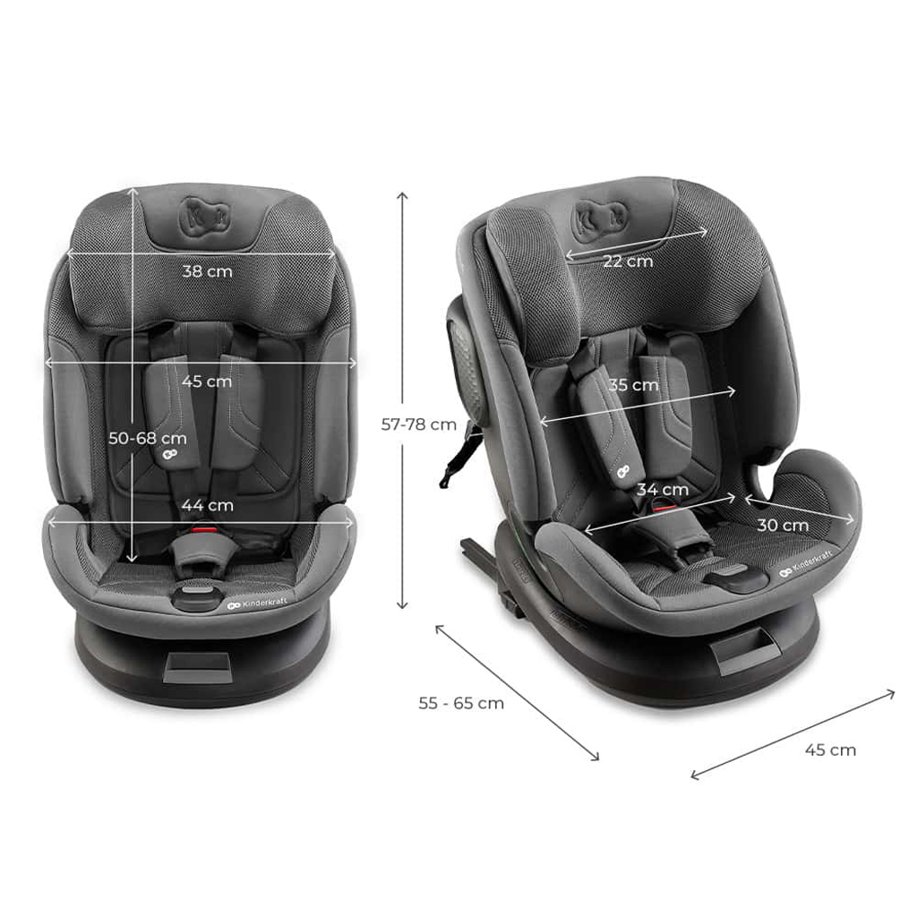 KINDERKRAFT Xpedition 3 i-size 40-150 cm Szürke autósülés
