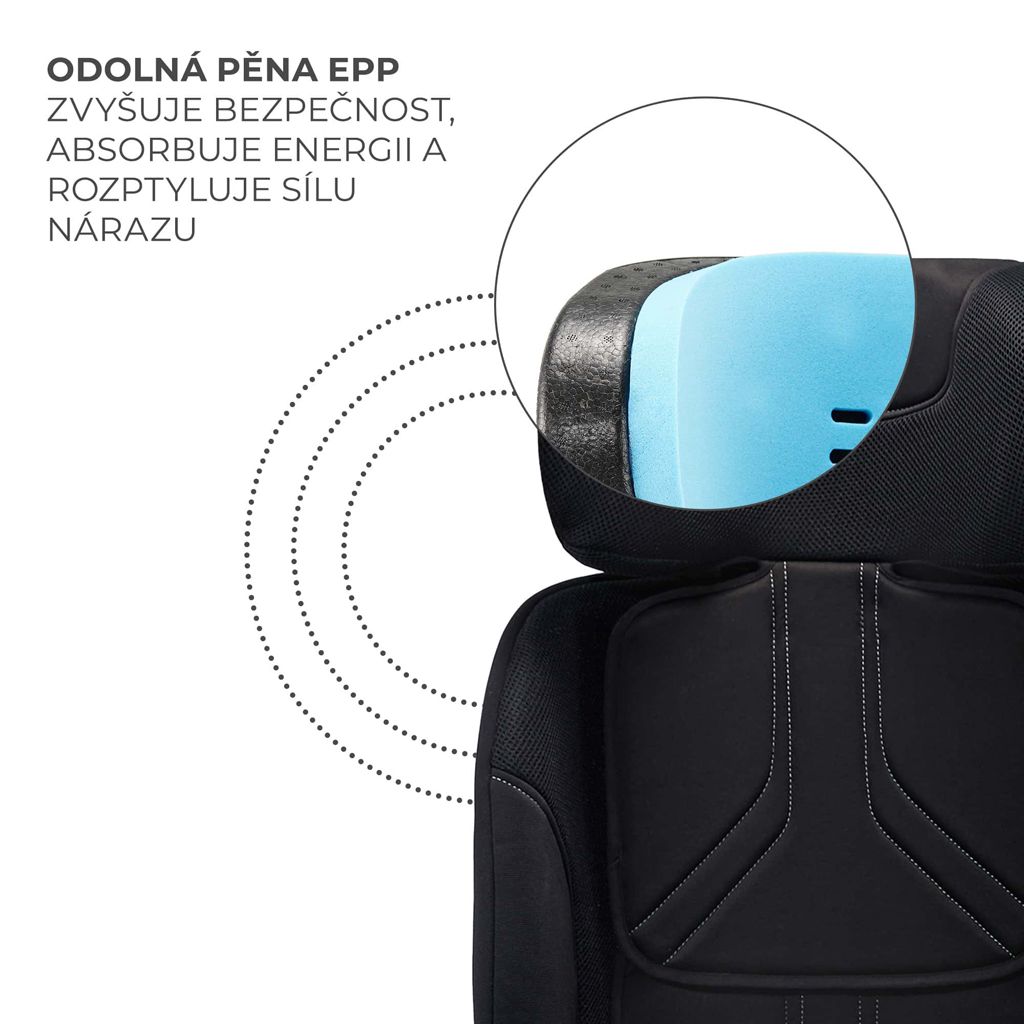 KINDERKRAFT Xrider 2 i-size 40-150 cm Fekete autósülés