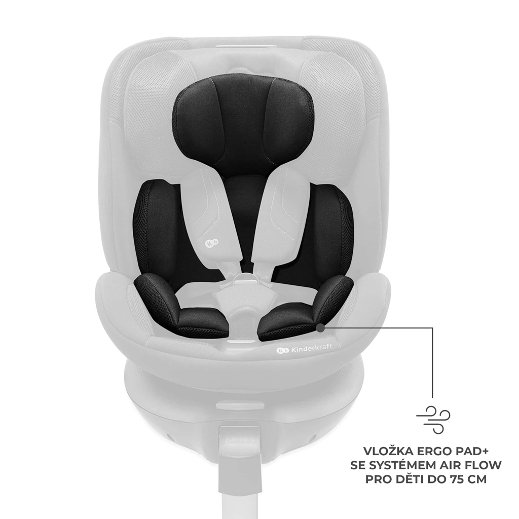 KINDERKRAFT Xrider 2 i-size 40-150 cm Fekete autósülés