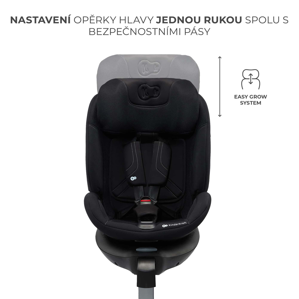 KINDERKRAFT Xrider 2 i-size 40-150 cm Fekete autósülés
