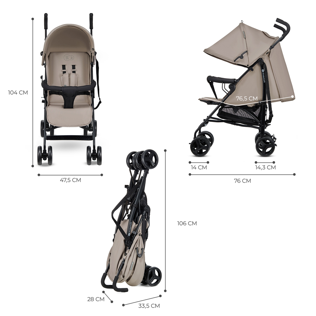 KINDERKRAFT Golf babakocsi Tik Beige