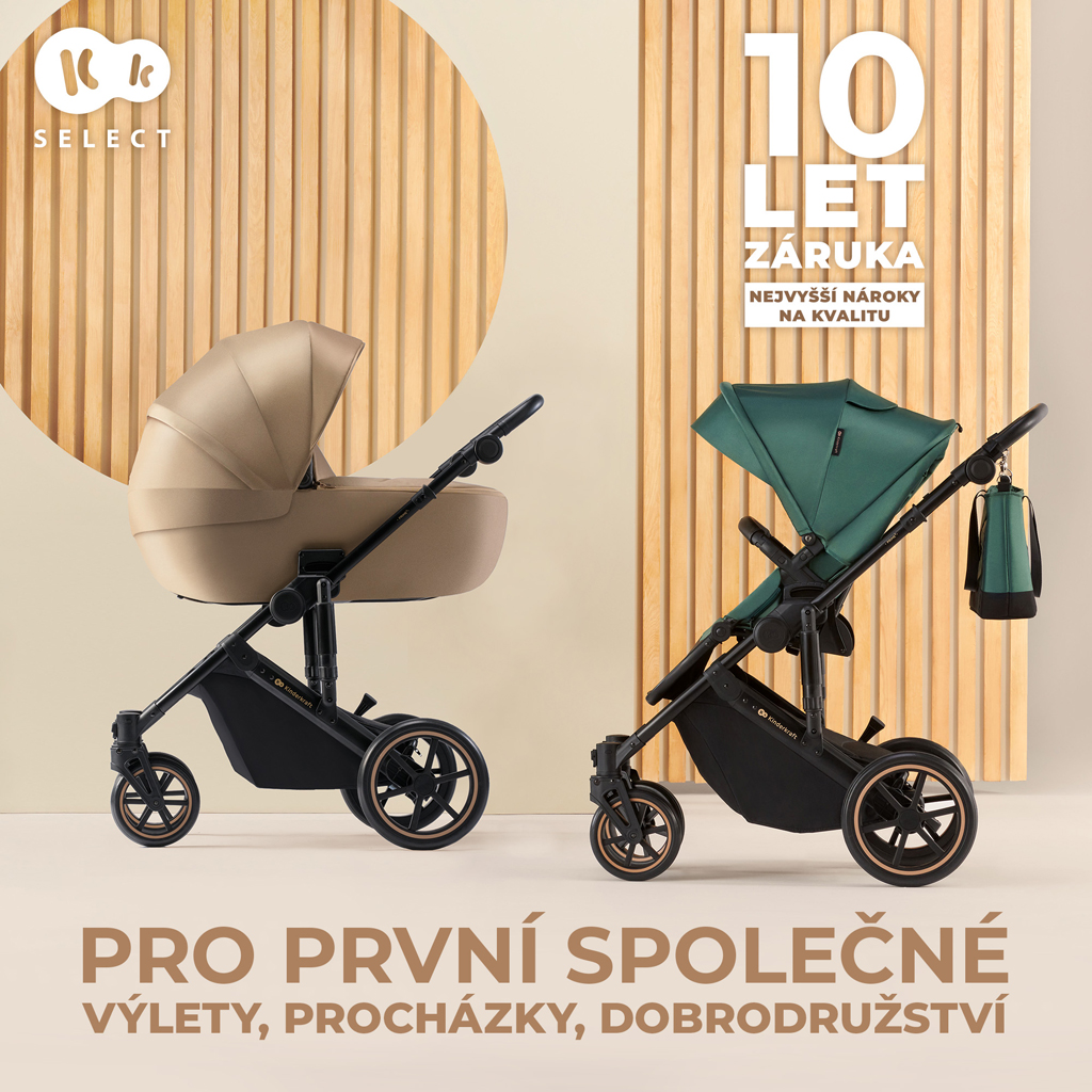 KINDERKRAFT Babakocsi kombi 2 az 1-ben Prime 2 Beige