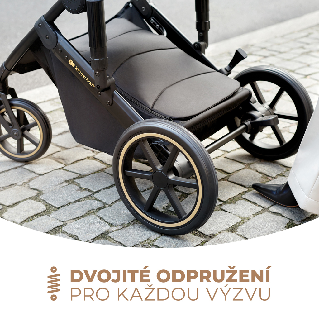 KINDERKRAFT Babakocsi kombi 2 az 1-ben Prime 2 Beige