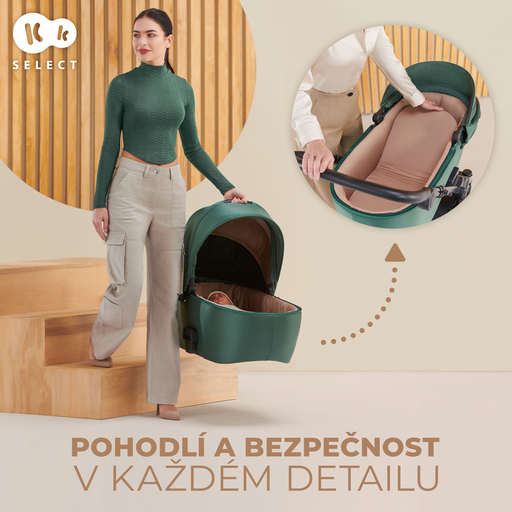 KINDERKRAFT Babakocsi kombinált 2 az 1-ben Prime 2 Grey