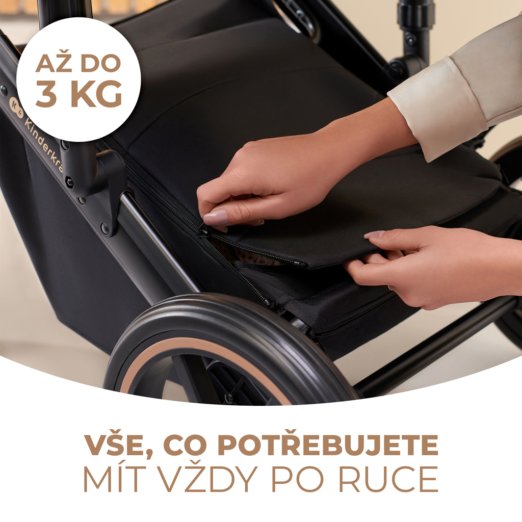 KINDERKRAFT Babakocsi kombinált 2 az 1-ben Prime 2 Grey