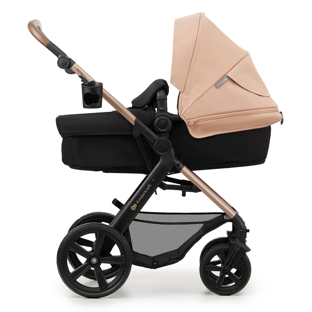 KINDERKRAFT Babakocsi kombinált Moov 2 3v1 Sand Beige - habkerekek