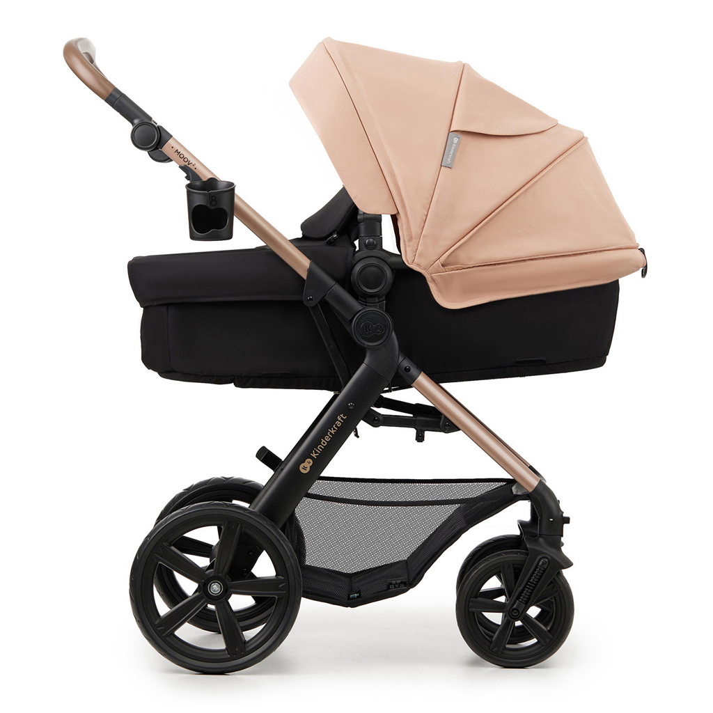 KINDERKRAFT Babakocsi kombinált Moov 2 3v1 Sand Beige - habkerekek