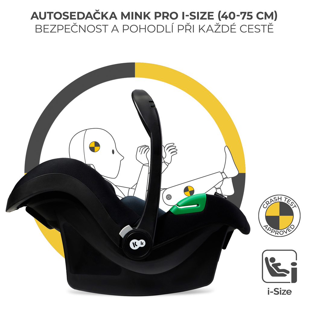 KINDERKRAFT Babakocsi kombi Moov 2 Air 3 az 1-ben Pure Black
