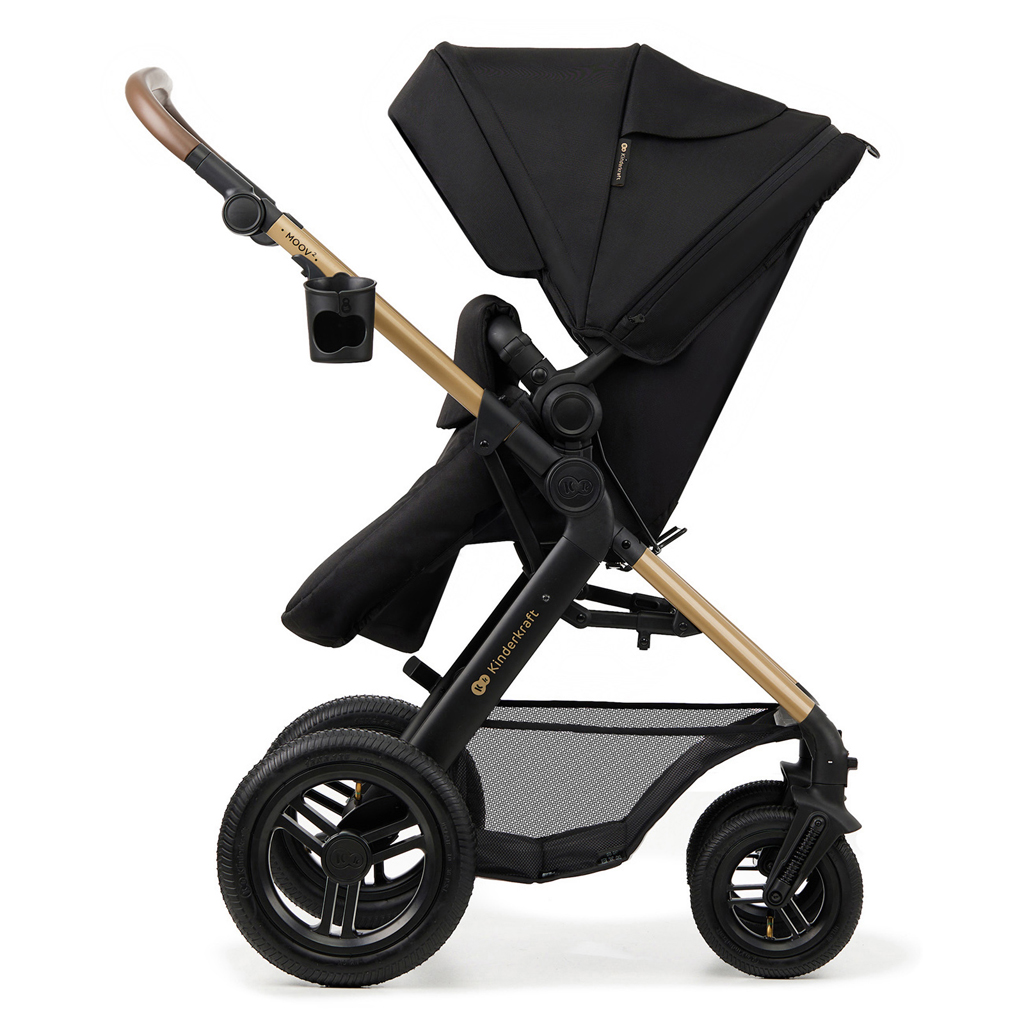 KINDERKRAFT Babakocsi kombi Moov 2 Air 3 az 1-ben Pure Black