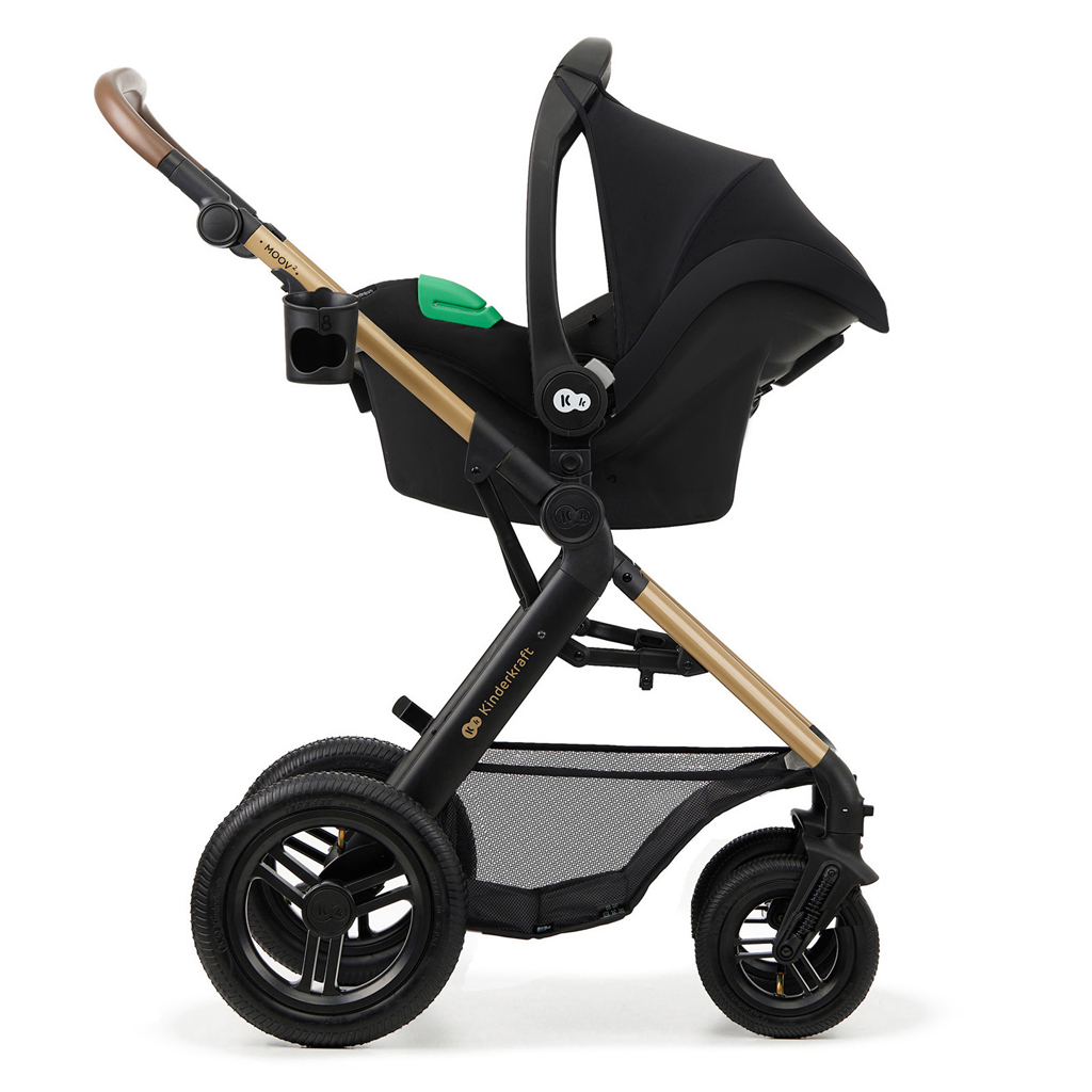 KINDERKRAFT Babakocsi kombi Moov 2 Air 3 az 1-ben Pure Black