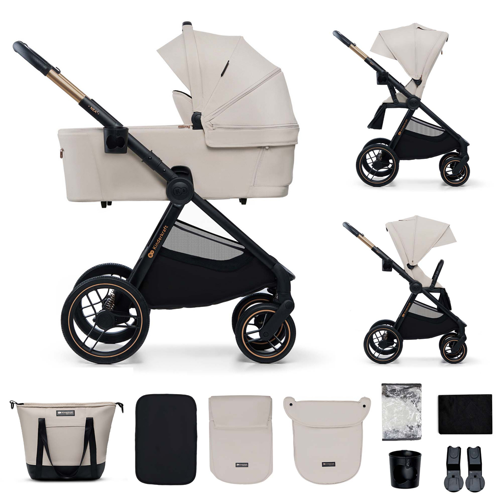KINDERKRAFT Kombinált babakocsi Nea 2 2in1 Beige