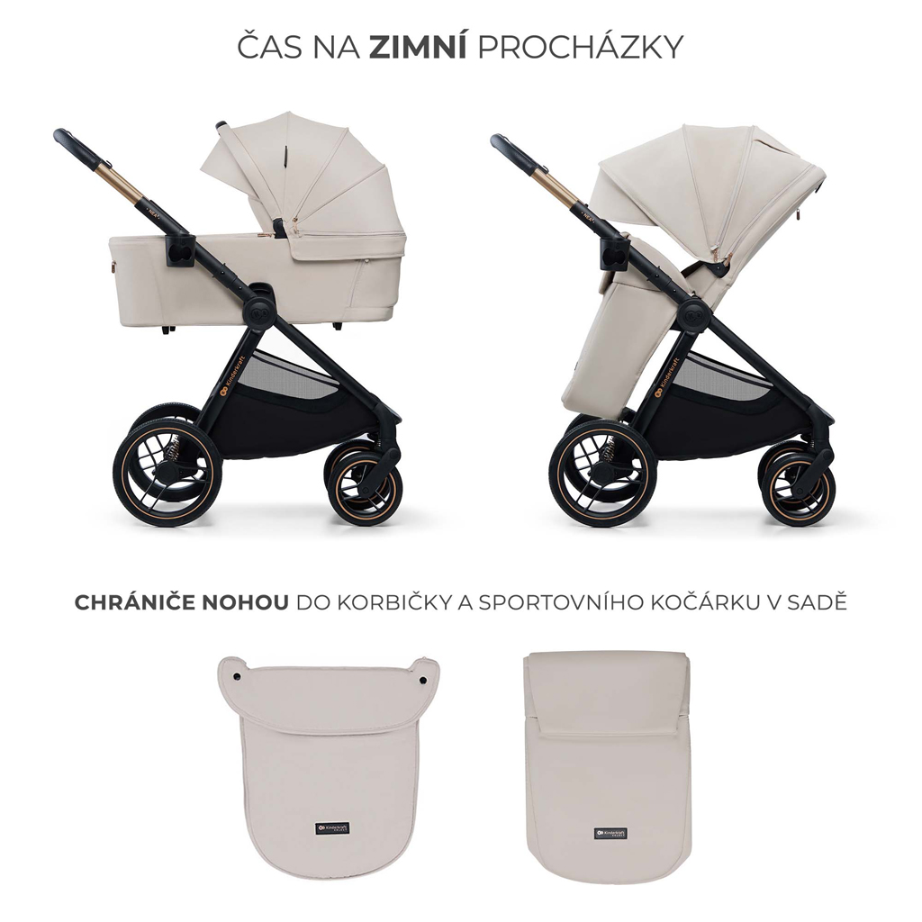 KINDERKRAFT Kombinált babakocsi Nea 2 2in1 Beige