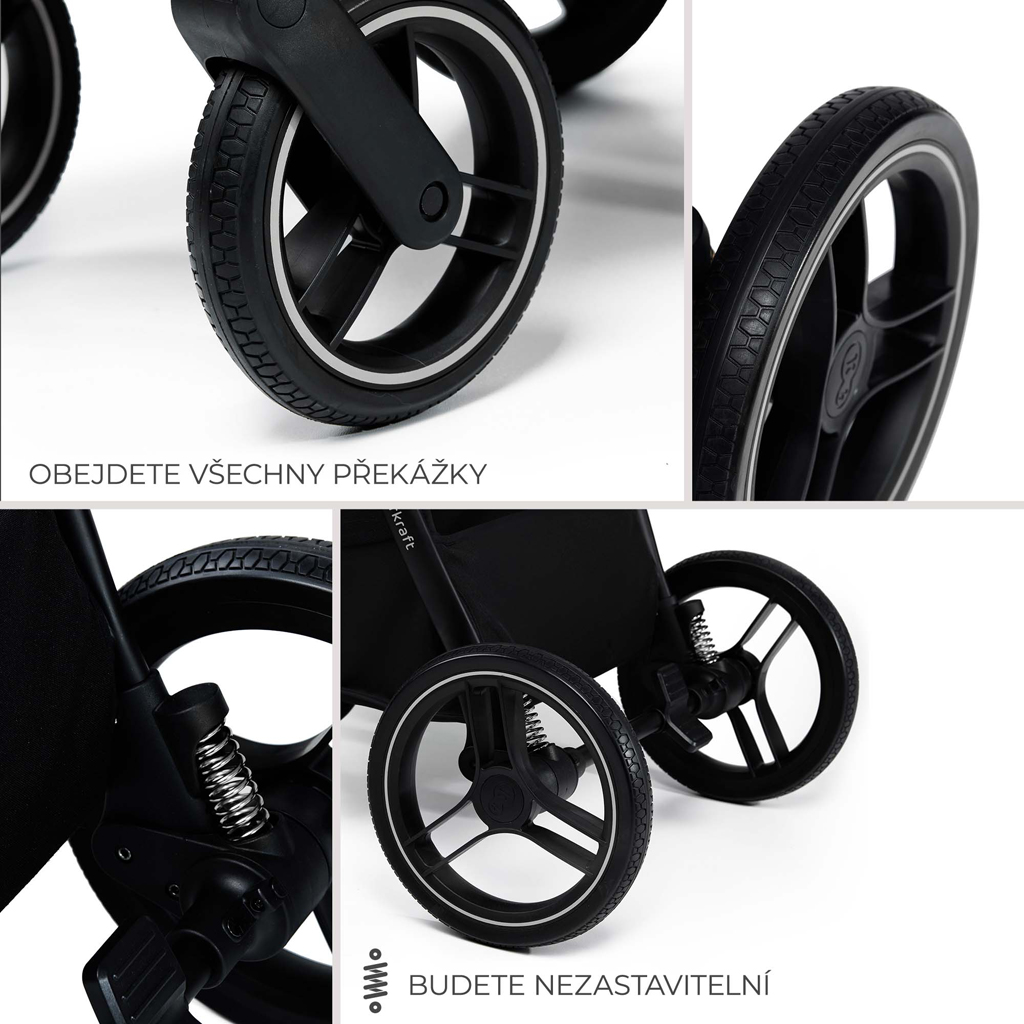 KINDERKRAFT Kombinált babakocsi Nea 2 2in1 Dark Grey