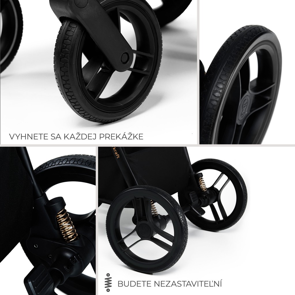 KINDERKRAFT Kombinált babakocsi Nea 2 2 az 1-ben Lunar Black Bizuu
