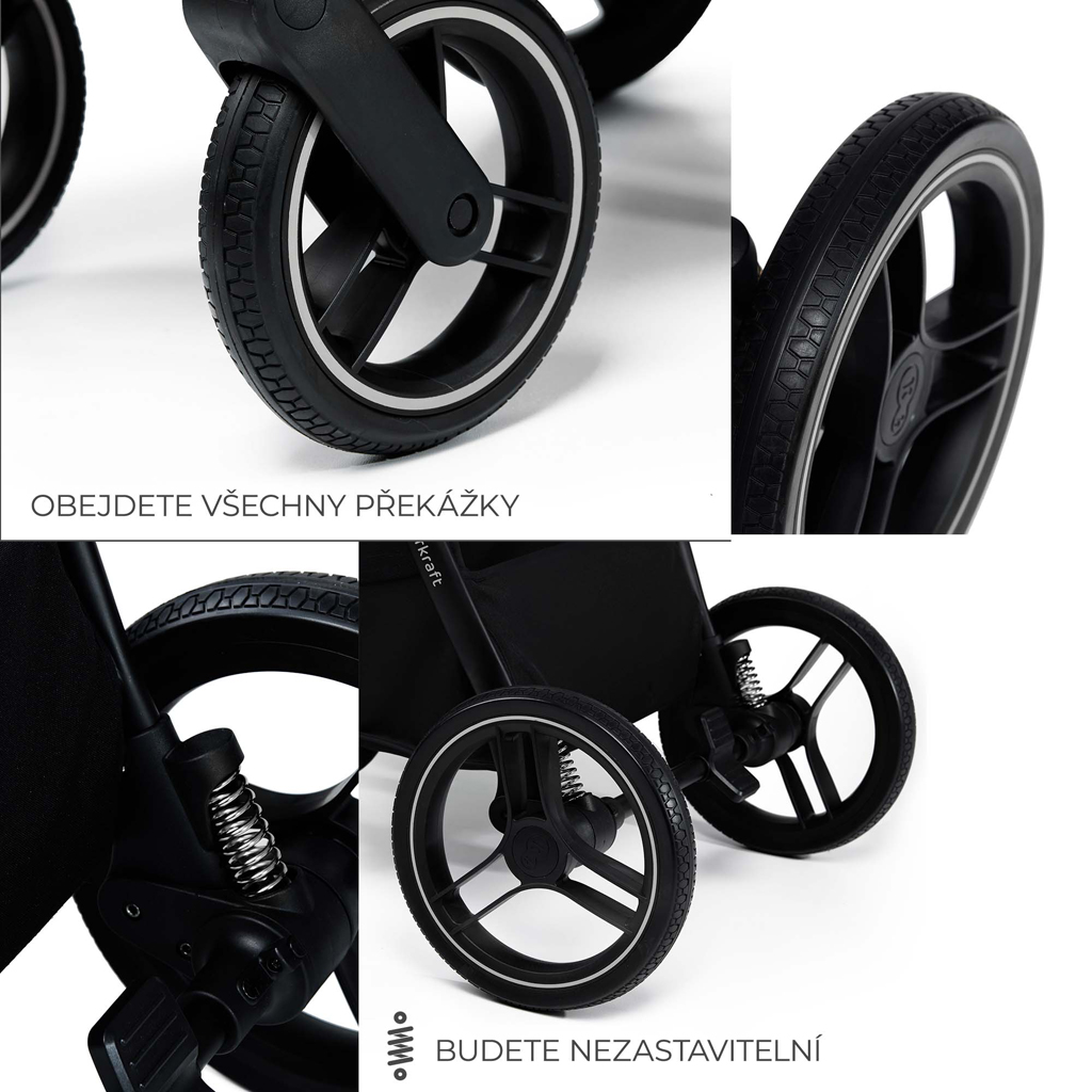 KINDERKRAFT Kombinált babakocsi Nea 2 2in1 Platinum Grey