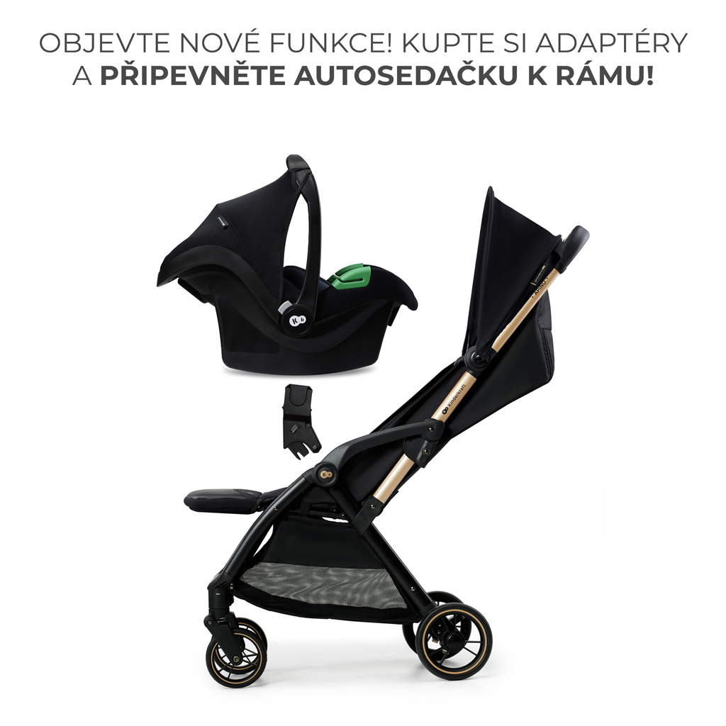 KINDERKRAFT Sport babakocsi Apino Raven black