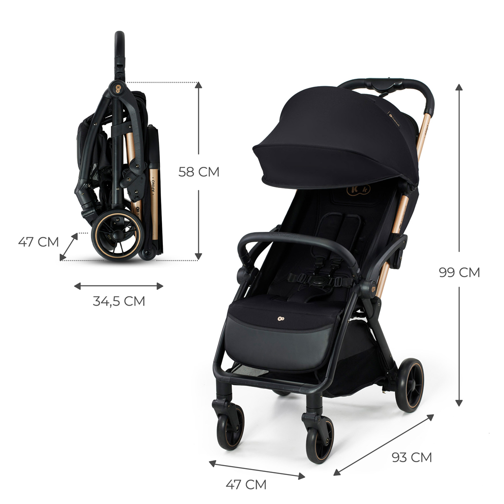 KINDERKRAFT Sport babakocsi Apino Raven black