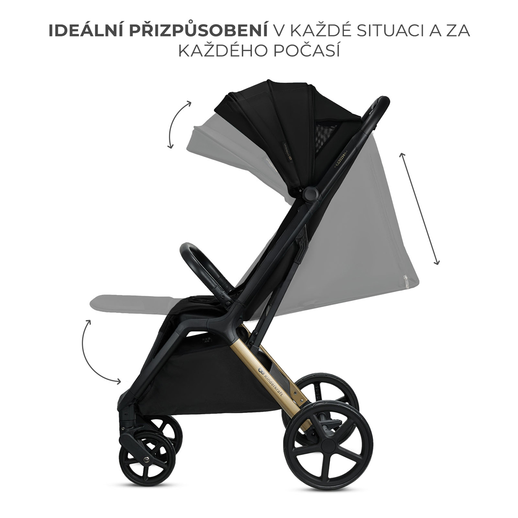 KINDERKRAFT Sport babakocsi Loom Black