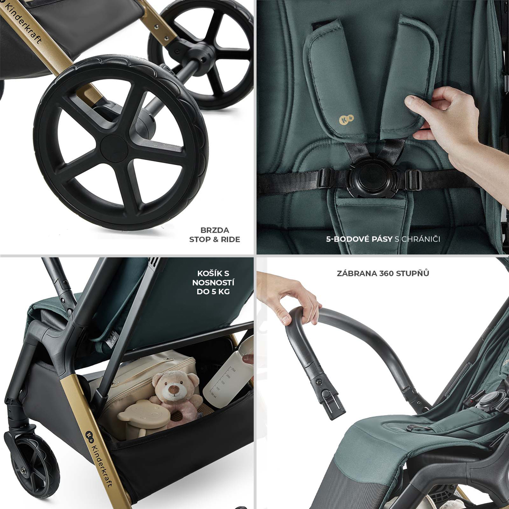 KINDERKRAFT Sport babakocsi Loom Green