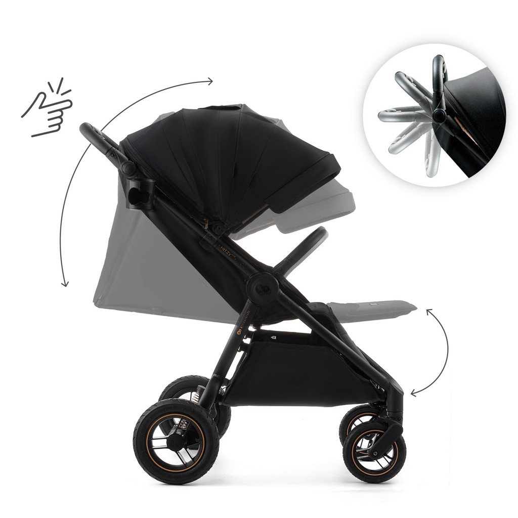 KINDERKRAFT Sport babakocsi Mitzy Air Black