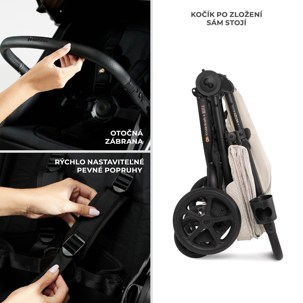 KINDERKRAFT Sport babakocsi Mitzy Dune Whisper Bizuu