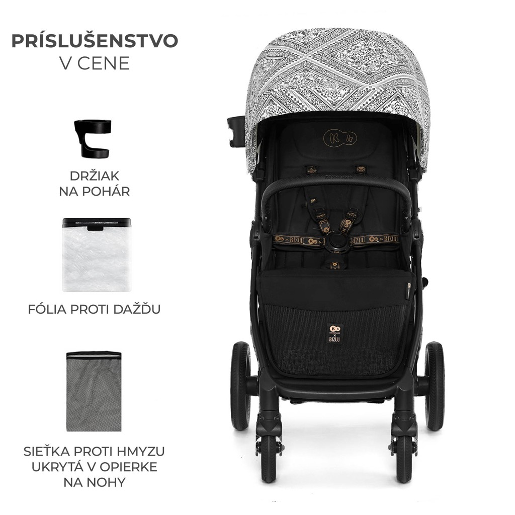 KINDERKRAFT Sport babakocsi Mitzy Lunar Black Bizuu