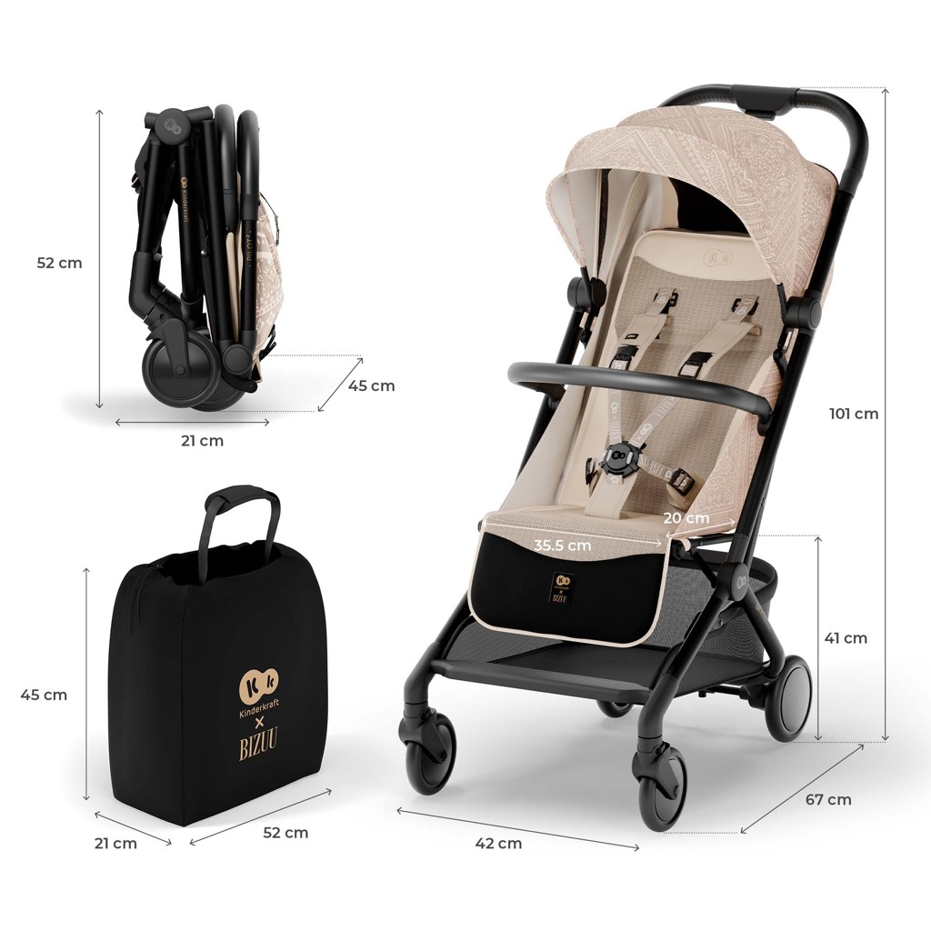 KINDERKRAFT Sport babakocsi Pilot 2 Dune Whisper Bizuu