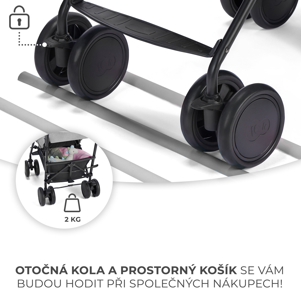 KINDERKRAFT Sport babakocsi Siesta Ash grey