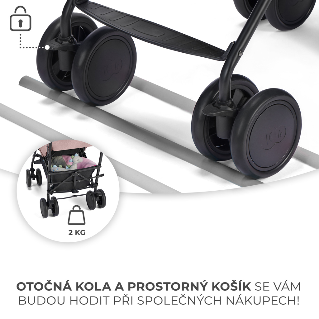 KINDERKRAFT Sport babakocsi Siesta Pink Princess